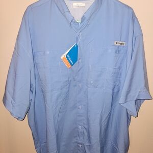 Columbia Men's Sky Blue Button Down Shirt